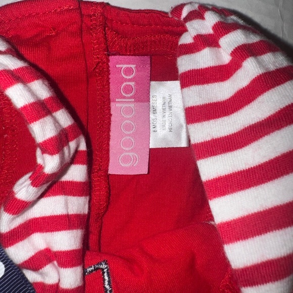 Girls Patriotic Bubble Romper Good Lad Size 6 Months Memorial Day 4th Of July - Picture 3 of 3